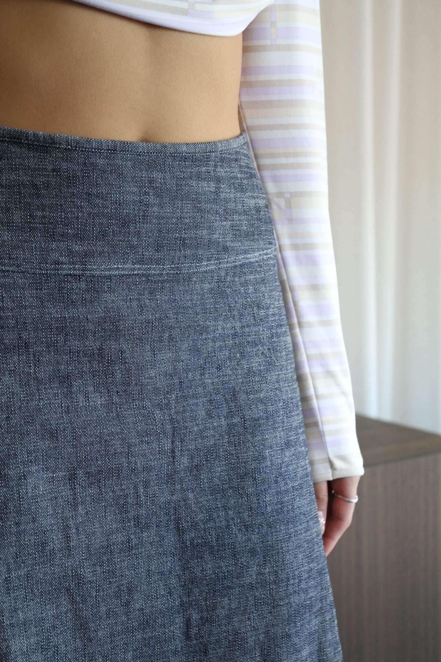 Denim Maxi Skirt
