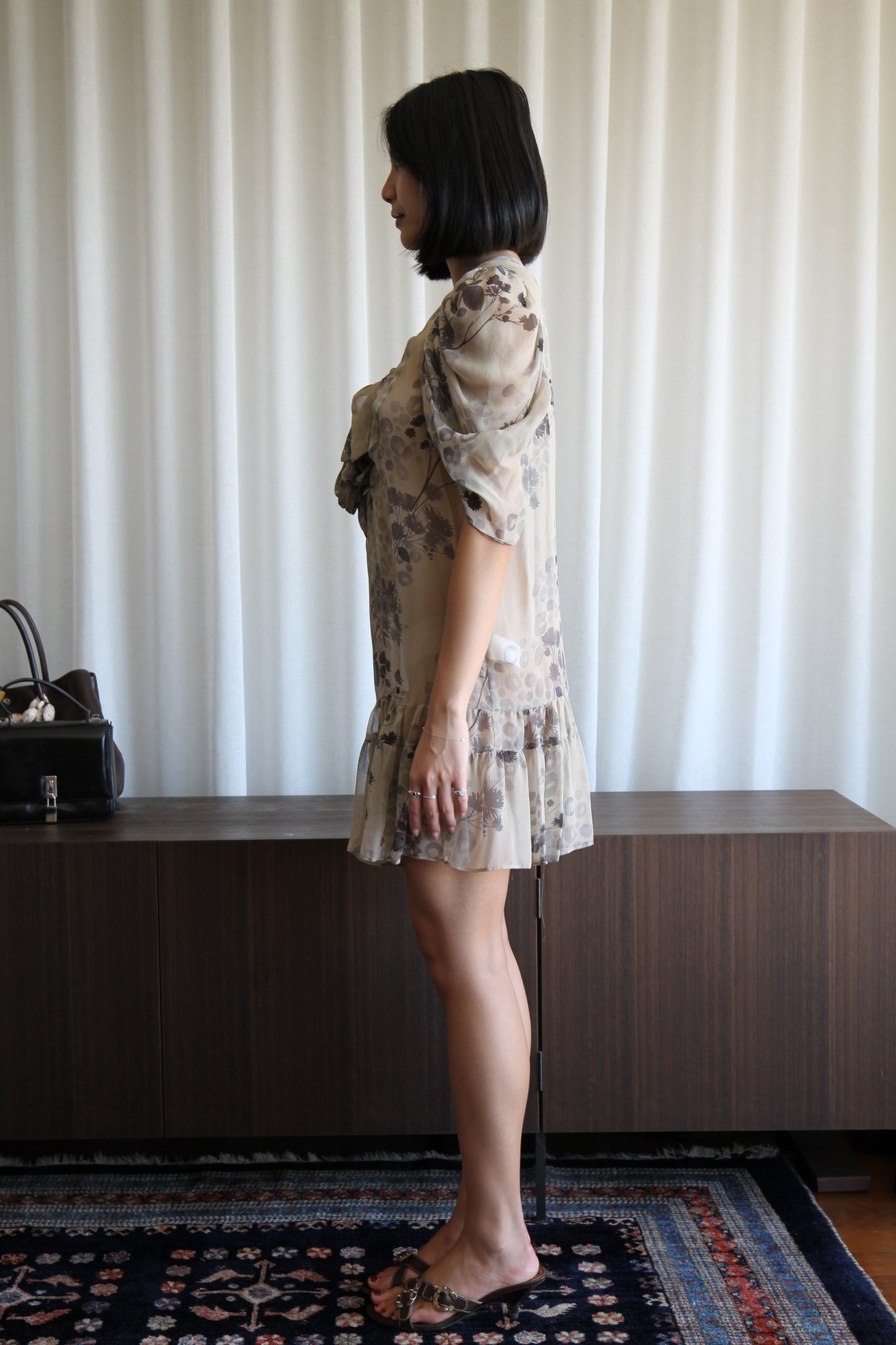 Miu Miu Sheer Floral Dress