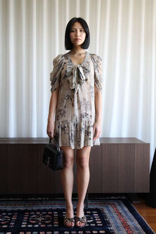 Miu Miu Sheer Floral Dress