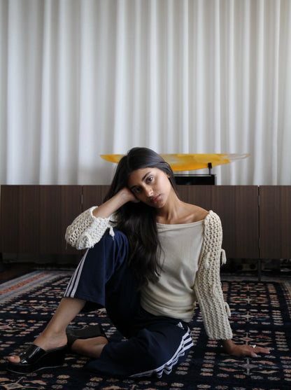 Vintage Knitted Sleeve Top