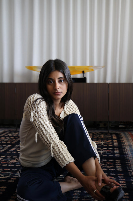 Vintage Knitted Sleeve Top
