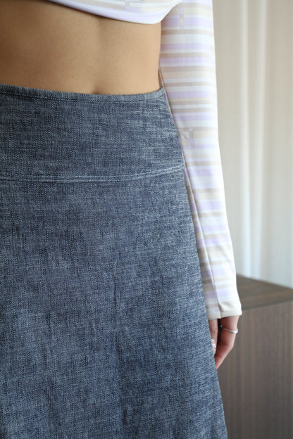 Denim Maxi Skirt